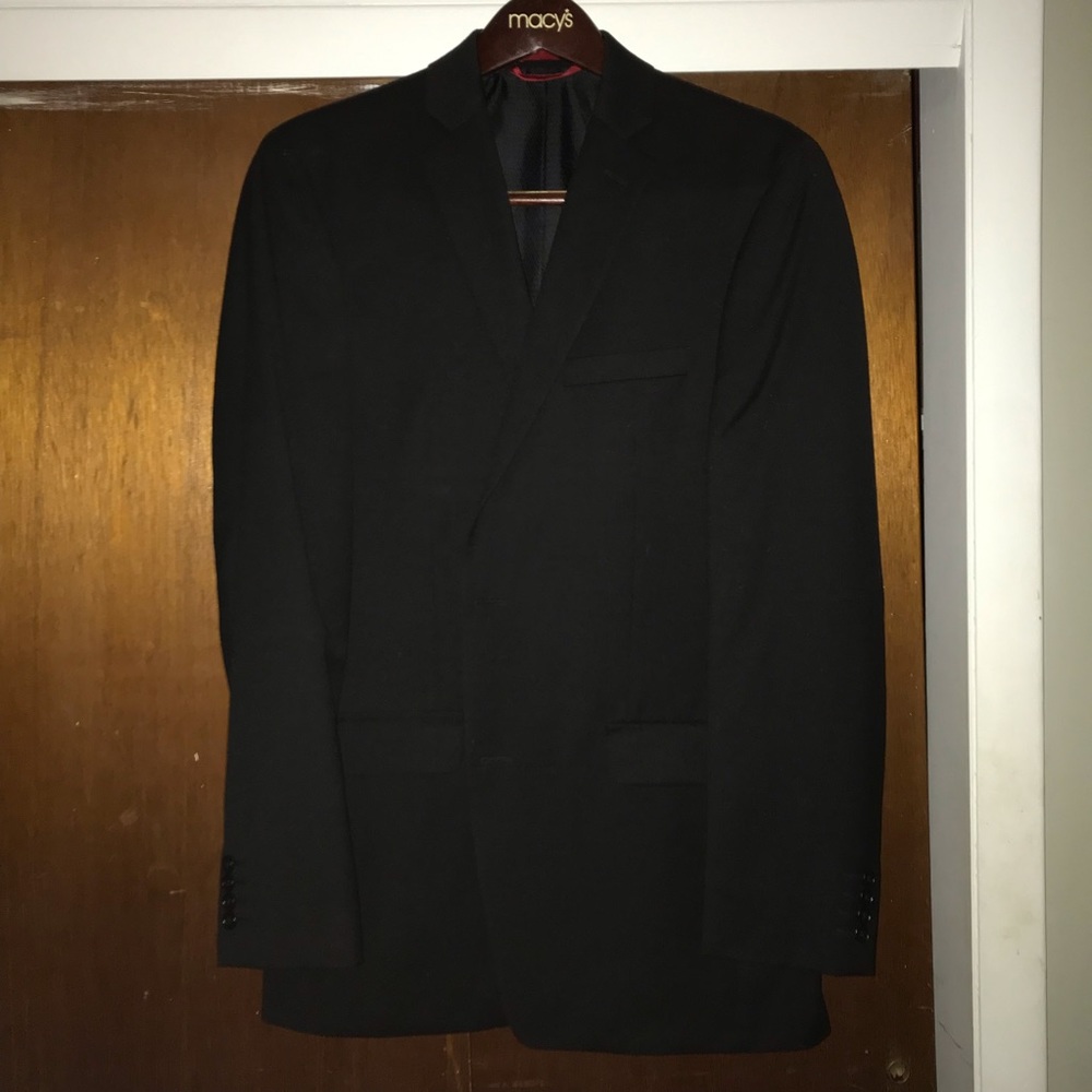 Men’s slim fit black Alfani suit jacket